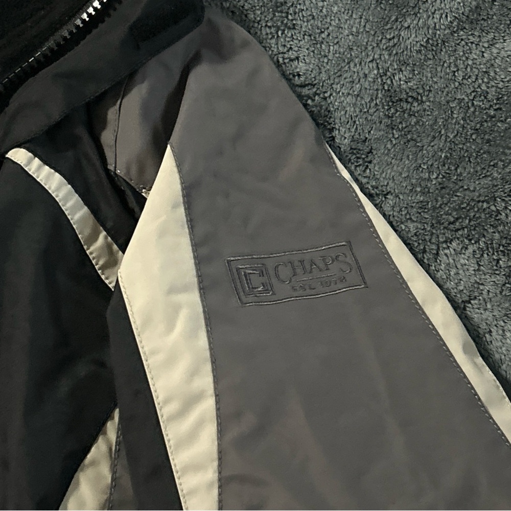 Chaps Black And Gray Performance Jacket Weather-R… - image 3
